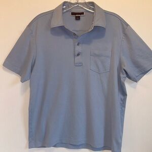 Michael Kors Light Blue Cotton  Short Sleeve  Polo Shirt Men’s Large